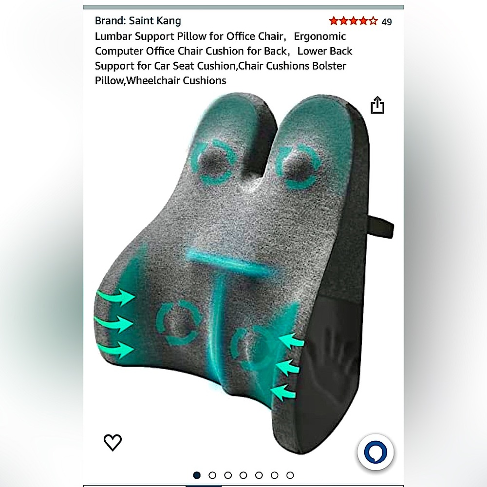 Lumbar Support Cushion For Chair